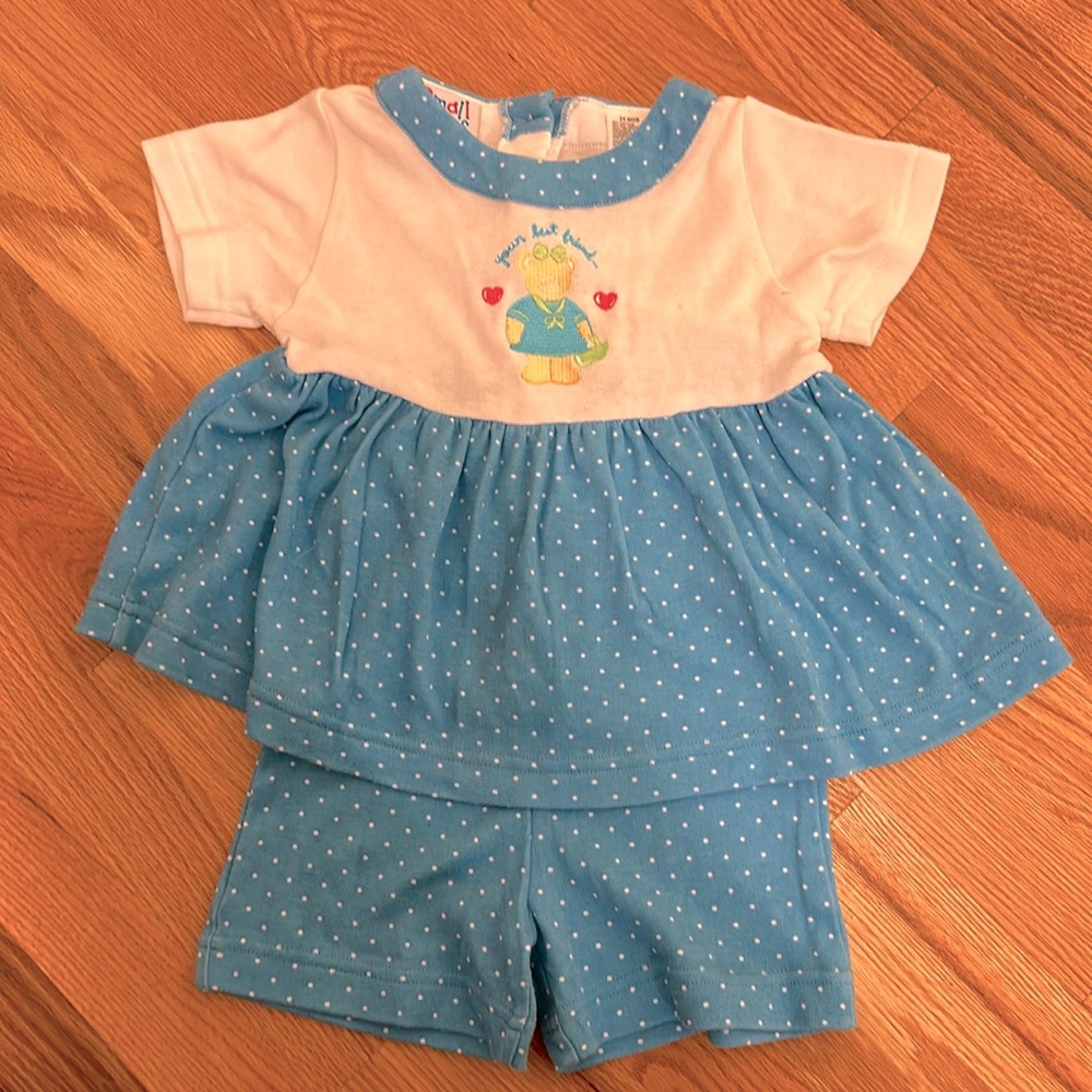 Vintage toddler top / bottom set 24m